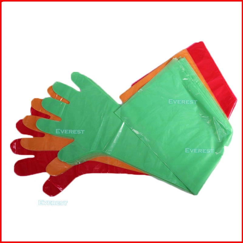 Disposable Cuff PE Ai/Ob Shoulder Length Long Sleeve Arm Long Plastic Pairpacking Polyethylene Clear TPE/LDPE/Poly/Vinyl/CPE/HDPE/PVC/PE Disposable Glove