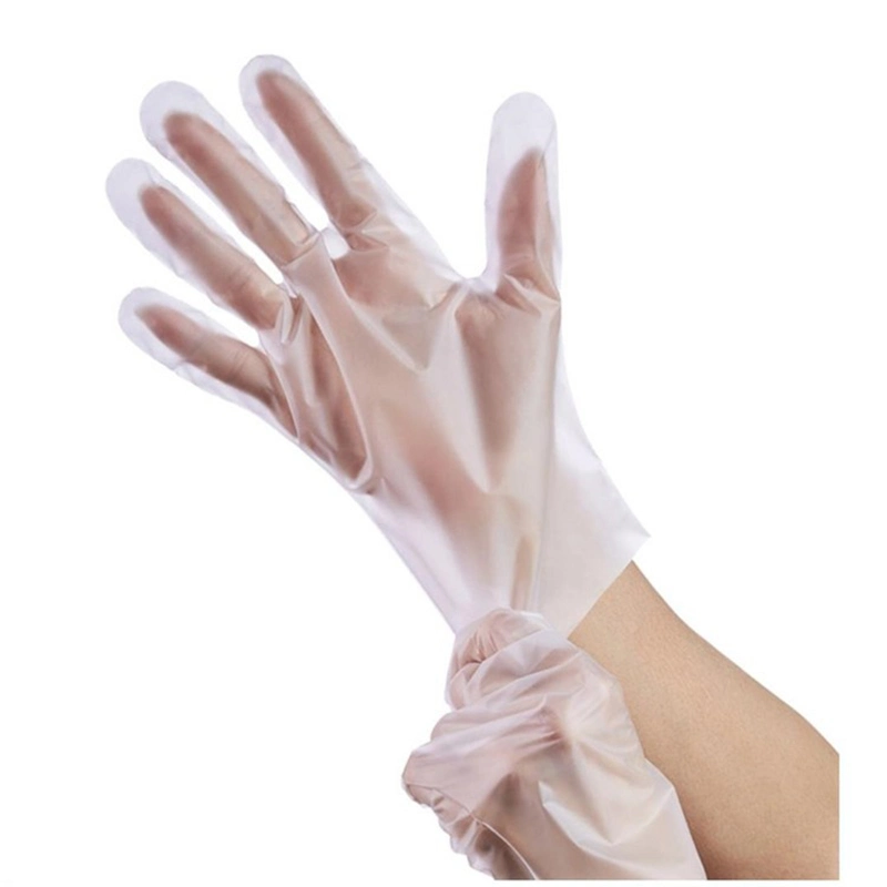 Industry or Food Grade 100PCS Box Pack Powder Free Transparent Clear Color Disposable CPE Cast Poly Gloves