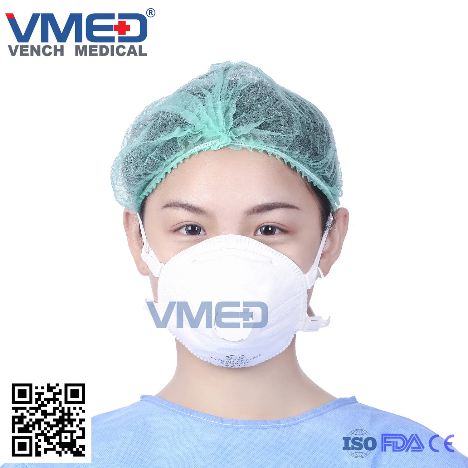 Médecin hôpital de protection de la bouche de sécurité dentaire non-tissé Bfe99 masque jetable