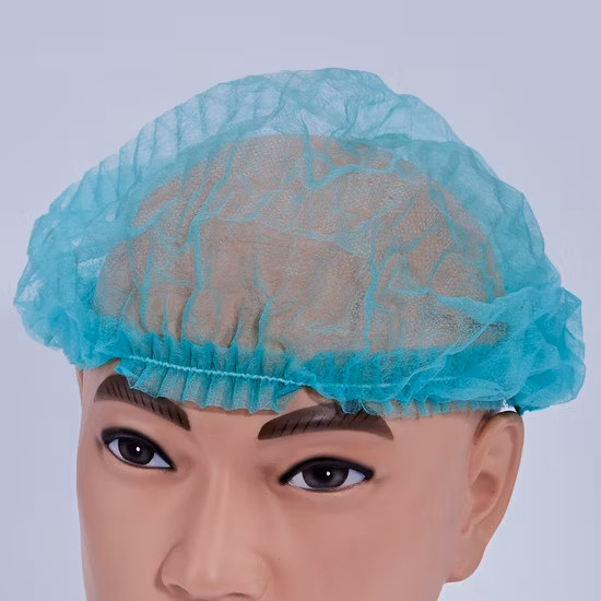 Jetables/non tissés/Mob/chirurgical// Bar/médical/Scrub/Strip/Clip/Bouffant Cap pour infirmière/médecin/chirurgien/Clip/Mop Bouffant Cap jetable