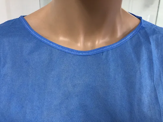 Niveau direct d'usine 1 2 3 4 Opération d'hôpital dentaire Protection du patient non tissé jetable PP PE Isolation CPE stérile renforcée Blouse chirurgicale médicale SMS